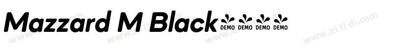 Mazzard M Black字体转换
